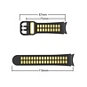 Strap-it Strap-it Bracelet sport carré Samsung Galaxy Watch FE (noir/jaune) Strap-it Strap-it Bracelet sport carré Samsung Galaxy Watch FE (noir/jaune)