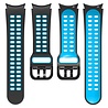 Strap-it Strap-it Bracelet sport carré Samsung Galaxy Watch FE (noir/bleu clair) Strap-it Strap-it Bracelet sport carré Samsung Galaxy Watch FE (noir/bleu clair)