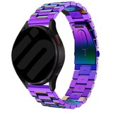 Strap-it Bracelet acier Samsung Galaxy Watch FE (arc en ciel)