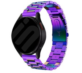 Strap-it Bracelet acier Samsung Galaxy Watch FE (arc en ciel) Strap-it Bracelet acier Samsung Galaxy Watch FE (arc en ciel)