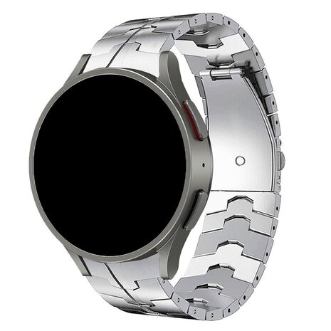Strap-it Strap-it Bracelet acier 'fer' Samsung Galaxy Watch FE (argent)