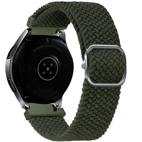 Strap-it Strap-it Bracelet tissée régable Samsung Galaxy Watch FE (vert) Strap-it Strap-it Bracelet tissée régable Samsung Galaxy Watch FE (vert)