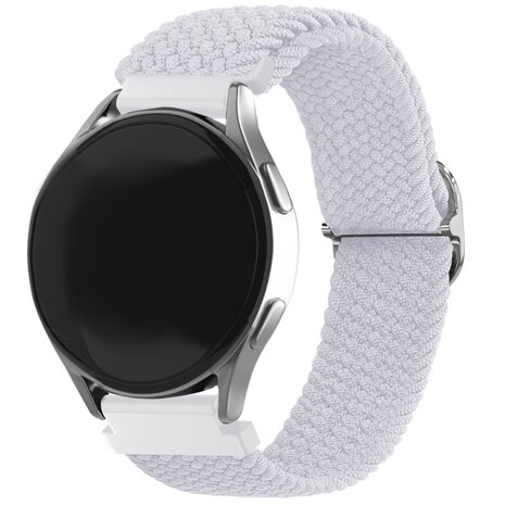 Strap-it Strap-it Bracelet tissée régable Samsung Galaxy Watch FE (blanc) Strap-it Strap-it Bracelet tissée régable Samsung Galaxy Watch FE (blanc)