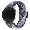 Strap-it Strap-it Bracelet tissée régable Samsung Galaxy Watch FE (noir/blanc)