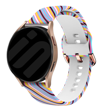 Strap-it Strap-it Bracelet Silly Stripes Samsung Galaxy Watch FE