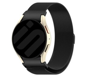 Strap-it Bracelet Milanais 'One push' Samsung Galaxy Watch FE (noir)