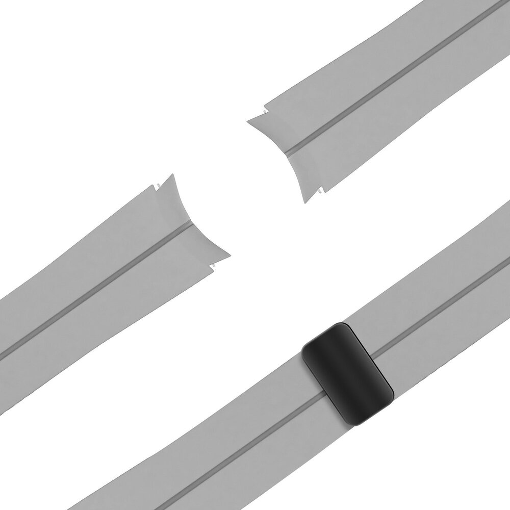 Bandz Bandz Bracelet silicone avec D-buckle Samsung Galaxy Watch FE (gris)