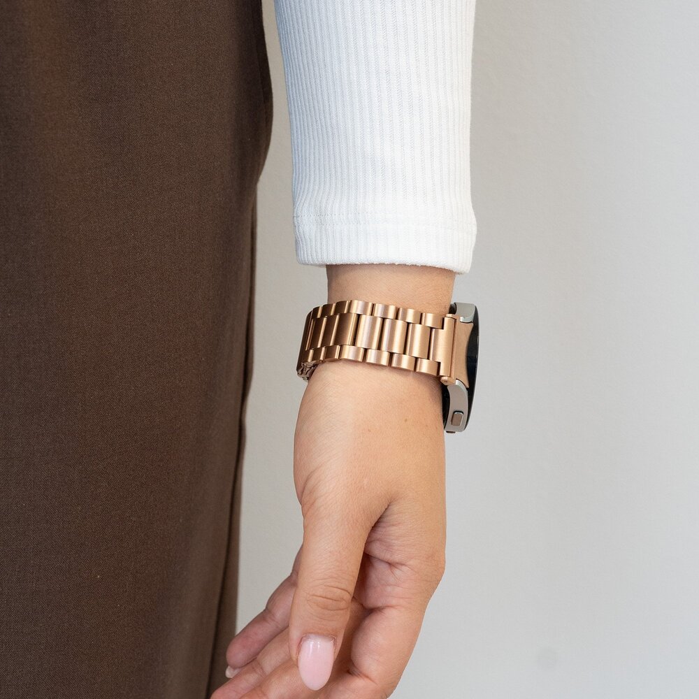 Bandz Bandz Bracelet acier 'Classic' Samsung Galaxy Watch FE (or rose)