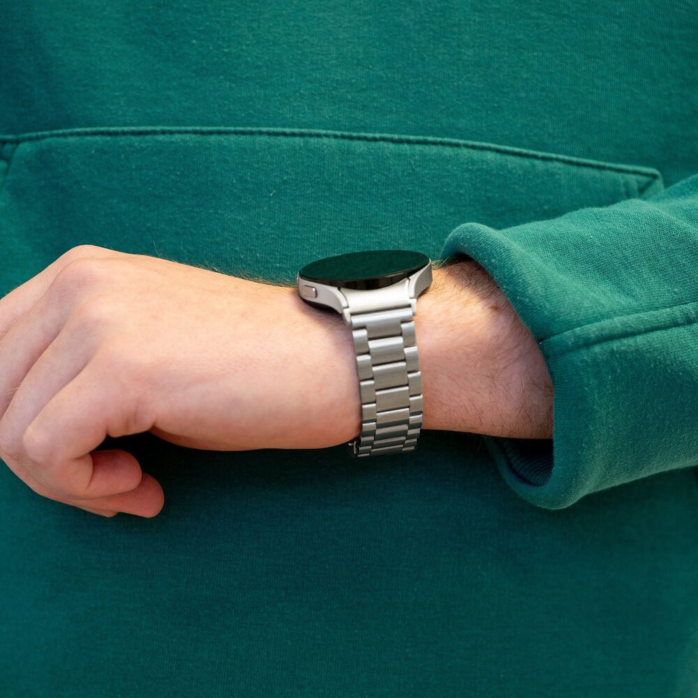 Bandz Bandz Bracelet acier 'Classic' Samsung Galaxy Watch FE (argent)