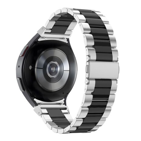 Bandz Bandz Bracelet acier 'Classic' Samsung Galaxy Watch FE (argent/noir)