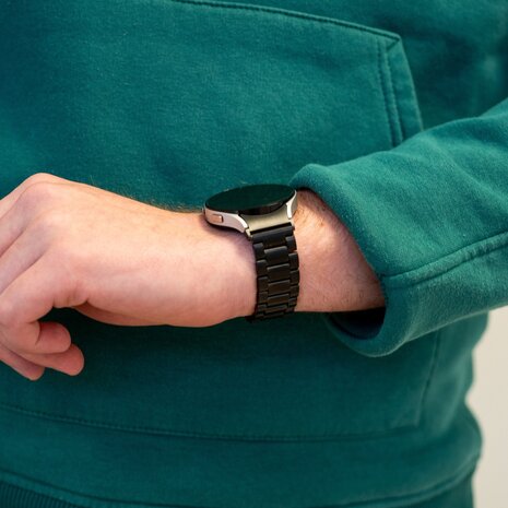 Bandz Bandz Bracelet acier 'Classic' Samsung Galaxy Watch FE (noir) Bandz Bandz Bracelet acier 'Classic' Samsung Galaxy Watch FE (noir)