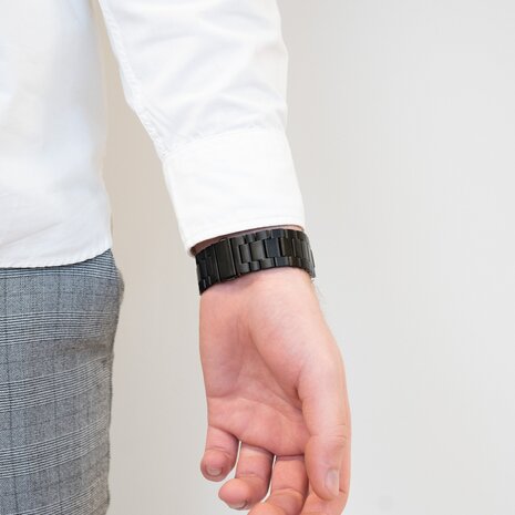 Bandz Bandz Bracelet titane 'Classic' Samsung Galaxy Watch FE (noir)