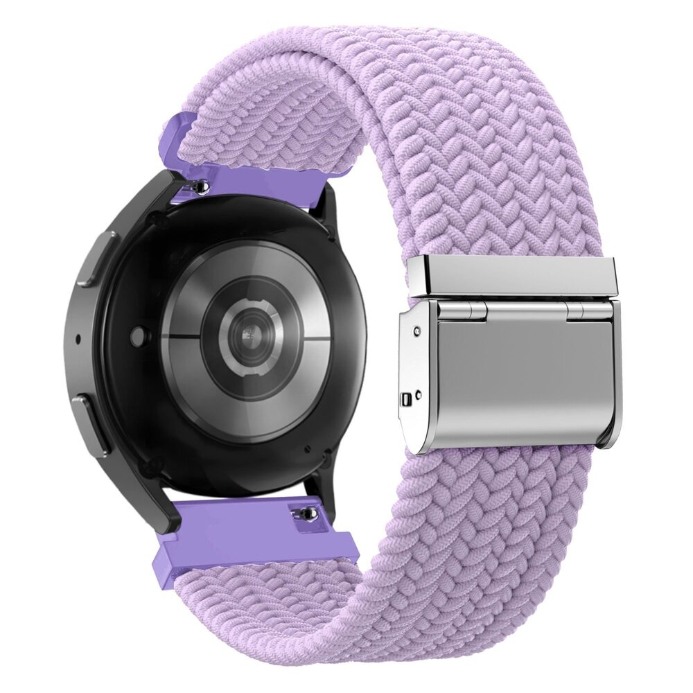 Bandz Bandz Bracelet nylon tressé Samsung Galaxy Watch FE (violet clair)