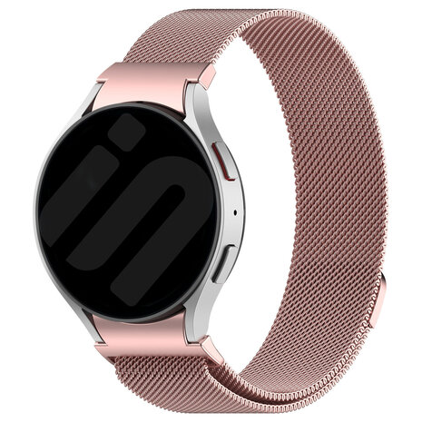Strap-it Strap-it Bracelet Milanais 'One push' Samsung Galaxy Watch FE (rose) Strap-it Strap-it Bracelet Milanais 'One push' Samsung Galaxy Watch FE (rose)