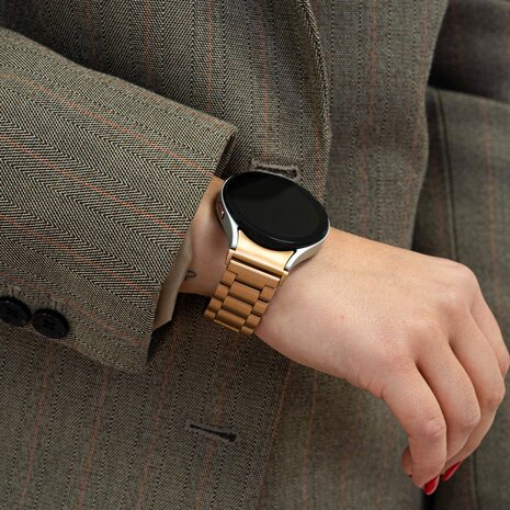 Strap-it Strap-it Bracelet acier 'One push' Samsung Galaxy Watch FE (or rose) Strap-it Strap-it Bracelet acier 'One push' Samsung Galaxy Watch FE (or rose)