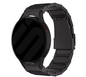 Strap-it Bracelet titane 'One push' Samsung Galaxy Watch FE (noir)