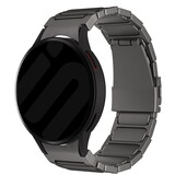 Strap-it Bracelet titane 'One push' Samsung Galaxy Watch FE (graphite)