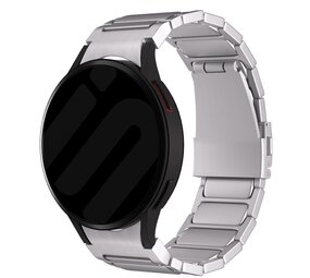 Strap-it Bracelet titane 'One push' Samsung Galaxy Watch FE (argent)