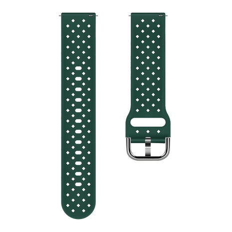 Strap-it Strap-it Bracelet silicone tissé Samsung Galaxy Watch 7 - 40mm (vert foncé)