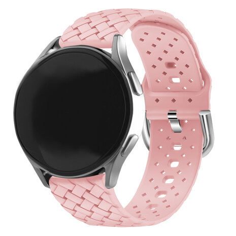 Strap-it Strap-it Bracelet silicone tissé Samsung Galaxy Watch 7 - 40mm (rose)