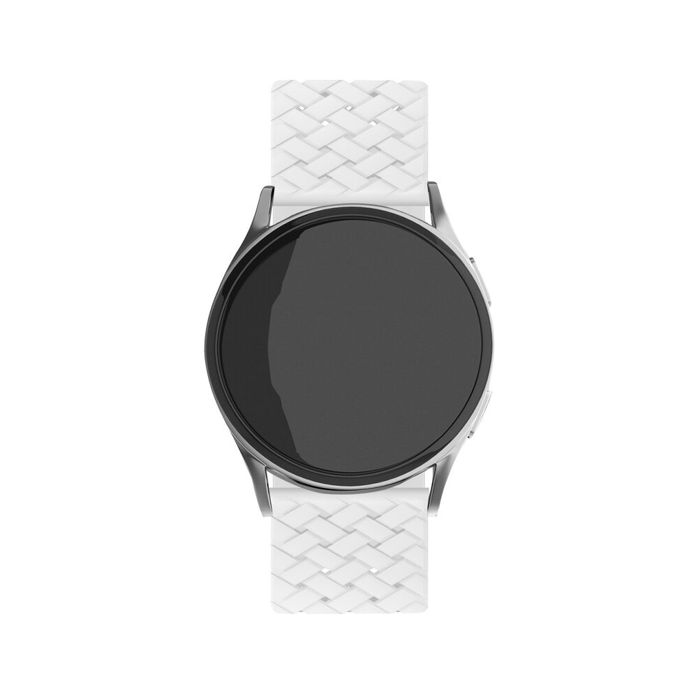 Strap-it Strap-it Bracelet silicone tissé Samsung Galaxy Watch 7 - 40mm (blanc)