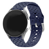 Strap-it Bracelet silicone tissé Samsung Galaxy Watch 7 - 40mm (bleu foncé)