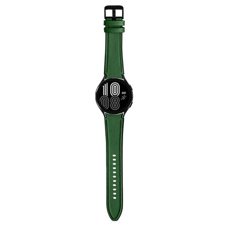 Strap-it Strap-it Bracelet hybrid cuir Samsung Galaxy Watch 7 - 40mm (vert)