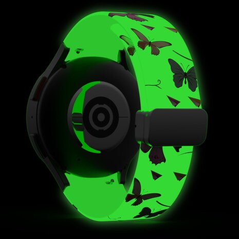 Strap-it Strap-it Bracelet magnetique Luminous Butterfly Samsung Galaxy Watch 7 - 40mm