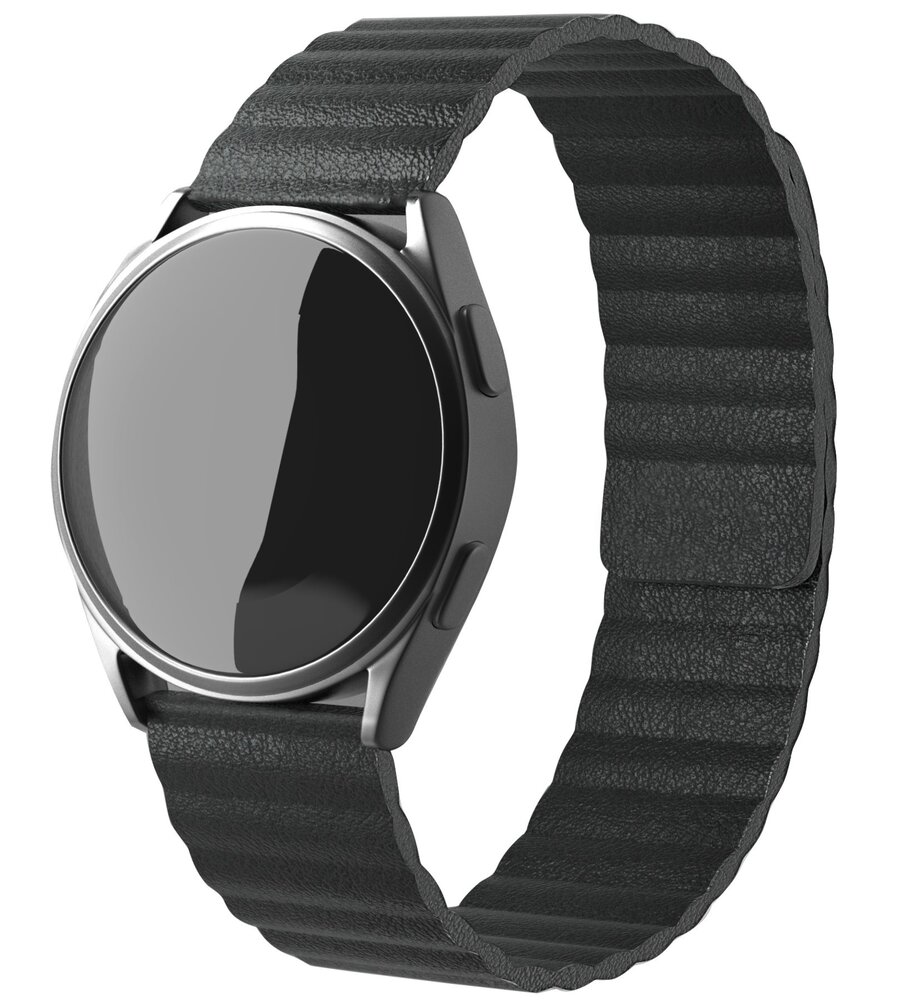 Strap-it Strap-it Bracelet cuir loop Samsung Galaxy Watch 7 - 40mm (noir)