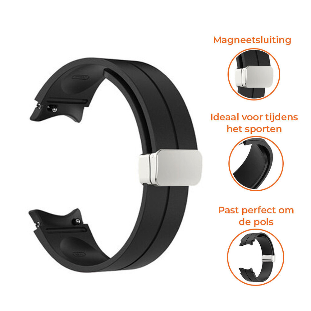Strap-it Strap-it Bracelet sport magnétique Samsung Galaxy Watch 7 - 40mm (noir) Strap-it Strap-it Bracelet sport magnétique Samsung Galaxy Watch 7 - 40mm (noir)