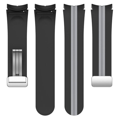 Strap-it Strap-it Bracelet sport magnétique Samsung Galaxy Watch 7 - 40mm (noir/gris) Strap-it Strap-it Bracelet sport magnétique Samsung Galaxy Watch 7 - 40mm (noir/gris)