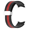 Strap-it Strap-it Bracelet sport magnétique Samsung Galaxy Watch 7 - 40mm (noir/rouge) Strap-it Strap-it Bracelet sport magnétique Samsung Galaxy Watch 7 - 40mm (noir/rouge)