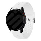 Strap-it Strap-it Bracelet silicone avec trous Samsung Galaxy Watch 7 - 40mm (blanc)