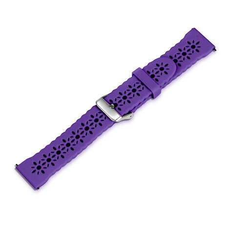 Strap-it Strap-it Bracelet silicone avec motif Samsung Galaxy Watch 7 - 40mm (violet foncé)