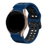 Strap-it Bracelet sport carré Samsung Galaxy Watch 7 - 40mm (bleu foncé/noir)