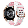 Strap-it Strap-it Bracelet sport carré Samsung Galaxy Watch 7 - 40mm (blanc/rose) Strap-it Strap-it Bracelet sport carré Samsung Galaxy Watch 7 - 40mm (blanc/rose)