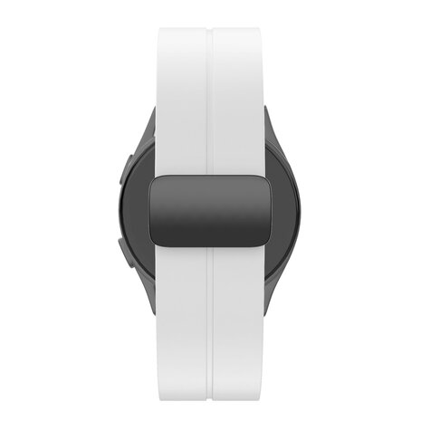 Bandz Bandz Bracelet silicone avec D-Buckle Samsung Galaxy Watch 7 - 40mm (blanc)