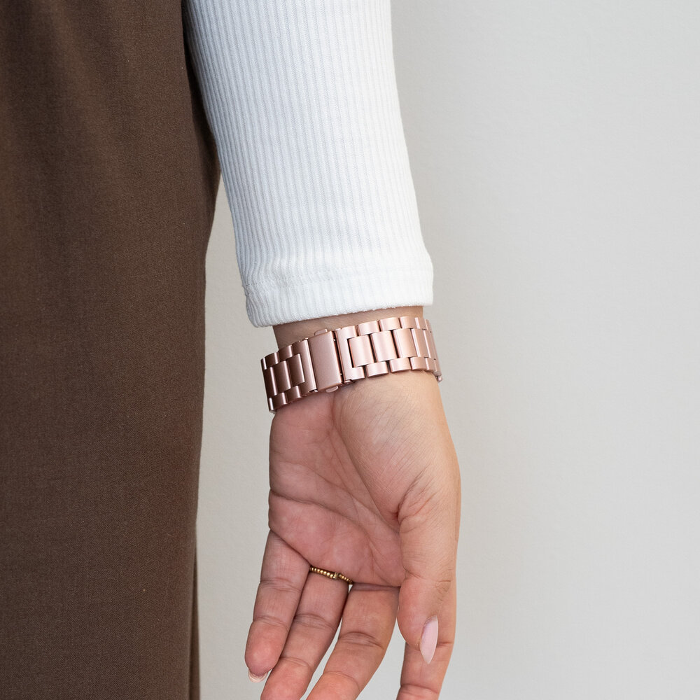 Bandz Bandz Bracelet acier 'Classic' Samsung Galaxy Watch 7 - 40mm (rose) Bandz Bandz Bracelet acier 'Classic' Samsung Galaxy Watch 7 - 40mm (rose)