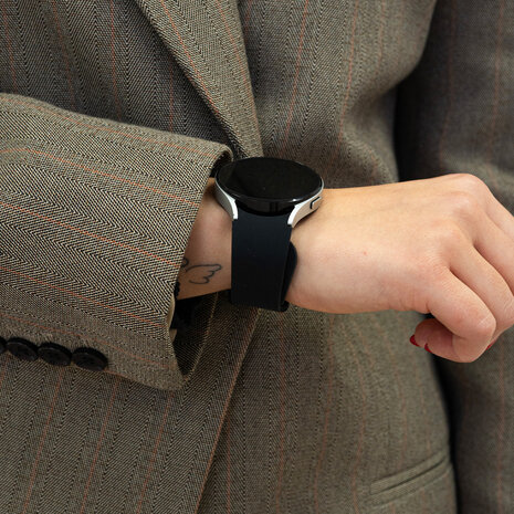 Strap-it Strap-it Bracelet silicone 'One push' Samsung Galaxy Watch 7 - 40mm (noir)