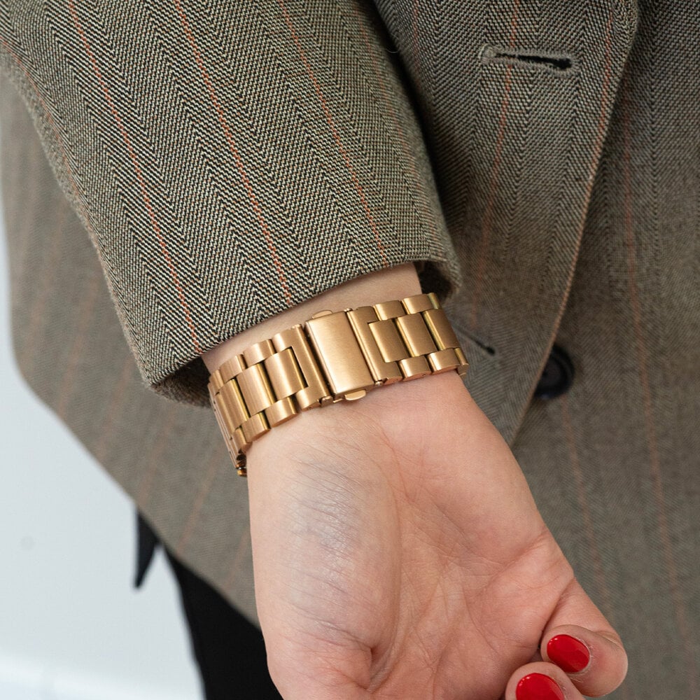 Strap-it Strap-it Bracelet acier 'One Push' Samsung Galaxy Watch 7 - 40mm (or rose)