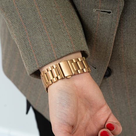 Strap-it Strap-it Bracelet acier 'One Push' Samsung Galaxy Watch 7 - 40mm (or rose)