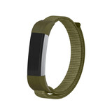 Strap-it Bracelet nylon Fitbit Alta HR (vert olive)