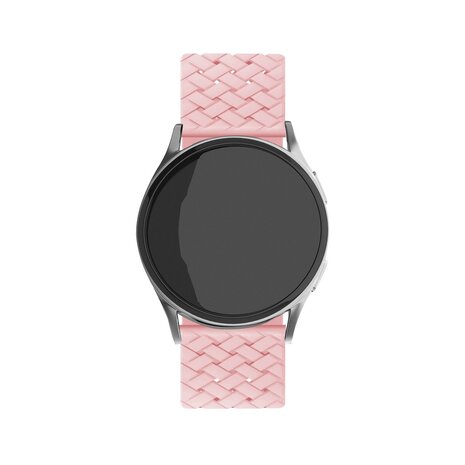 Strap-it Strap-it Bracelet silicone tissé Samsung Galaxy Watch 7 - 44mm (rose)