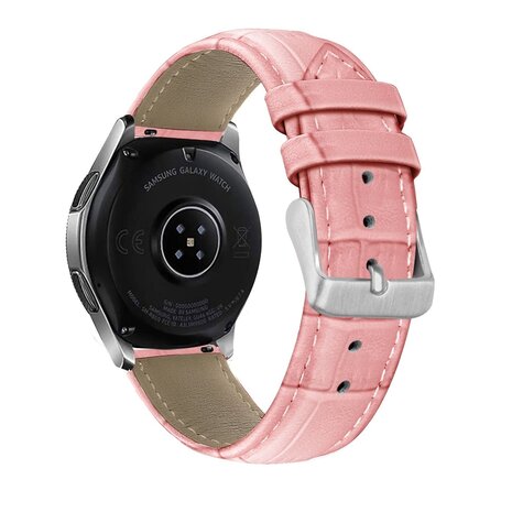 Strap-it Strap-it Bracelet cuir motif croco Samsung Galaxy Watch 7 - 44mm (sable rose)