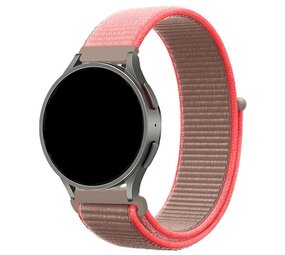 Strap-it Bracelet nylon Samsung Galaxy Watch 7 - 44mm (neon pink)