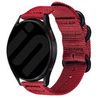 Strap-it Strap-it Bracelet nylon á boucle Samsung Galaxy Watch 7 - 44mm (rouge)
