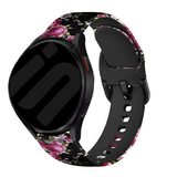 Strap-it Bracelet silicone Pink Flower Samsung Galaxy Watch 7 - 44mm