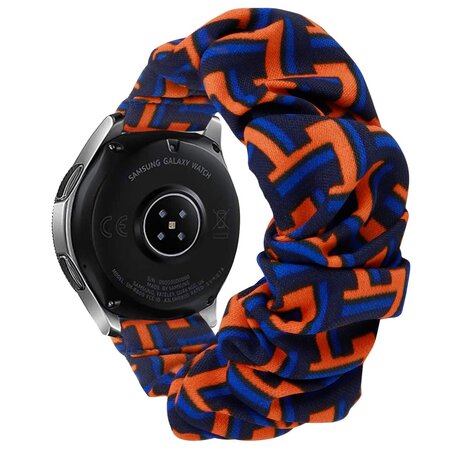 Strap-it Strap-it Bracelet chouchou Samsung Galaxy Watch 7 - 44mm (noir/orange/bleu)