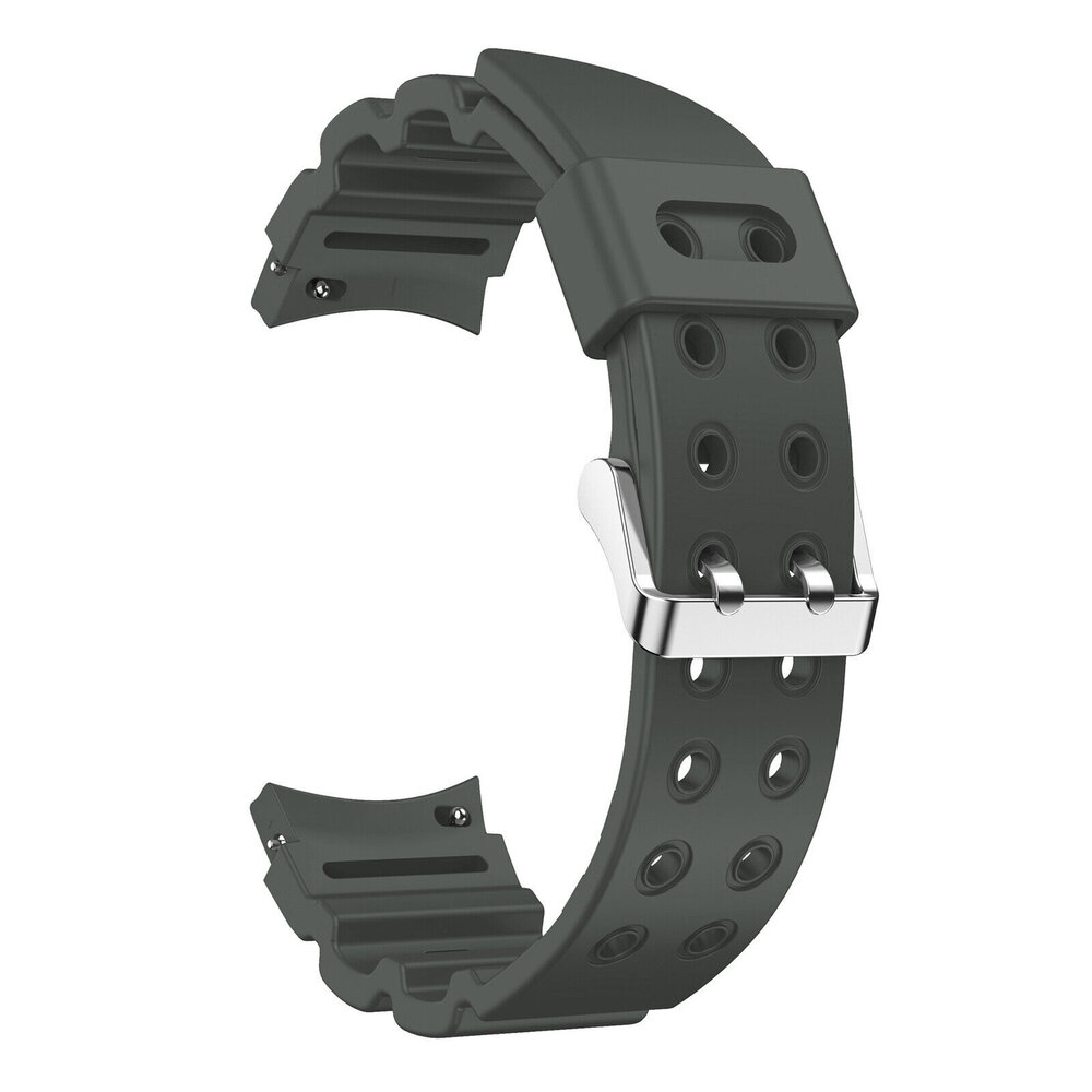 Strap-it Strap-it Bracelet silicone 'armor' Samsung Galaxy Watch 7 - 44mm (gris foncé)
