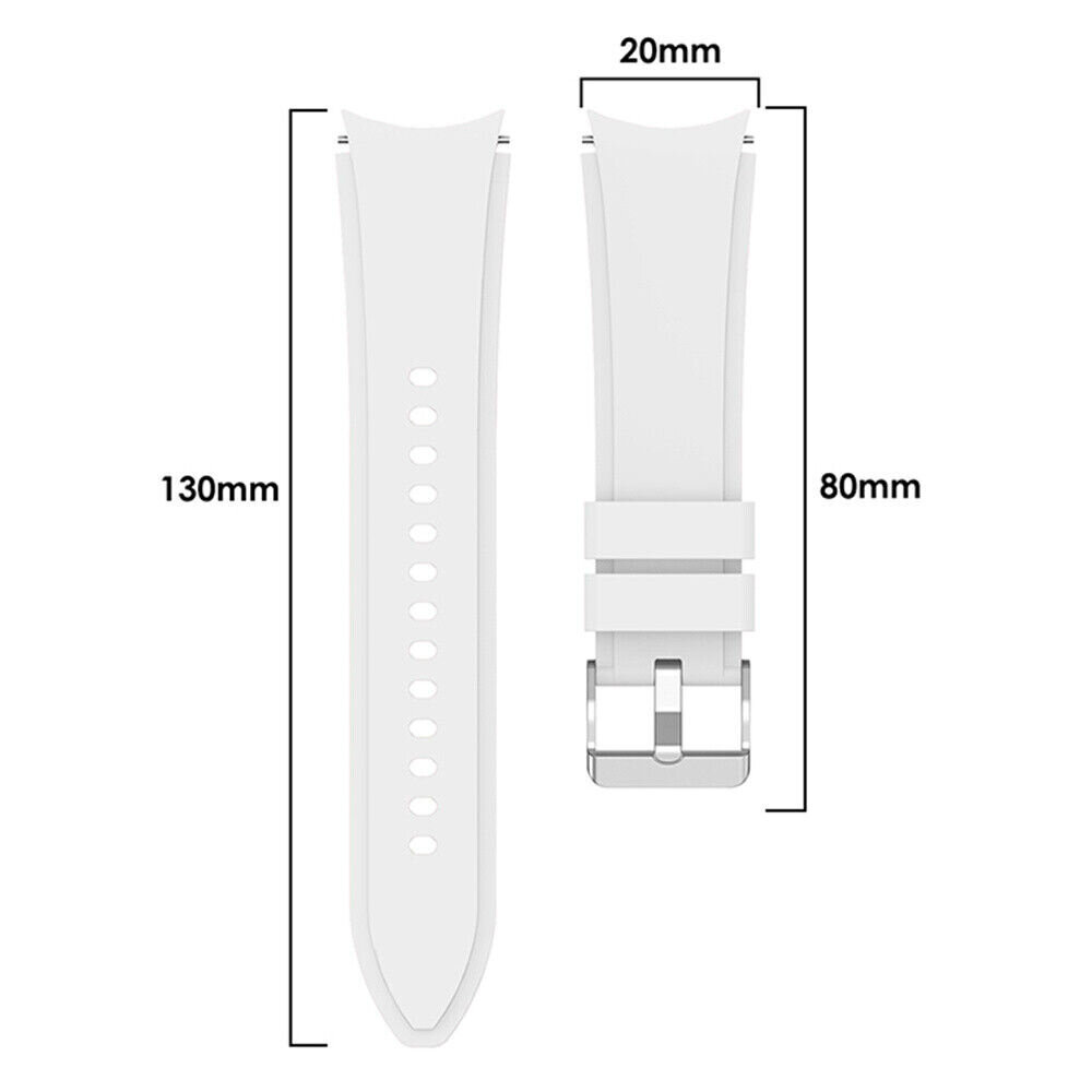 Strap-it Strap-it Bracelet silicone 'perfect fit' Samsung Galaxy Watch 7 - 44mm (blanc)